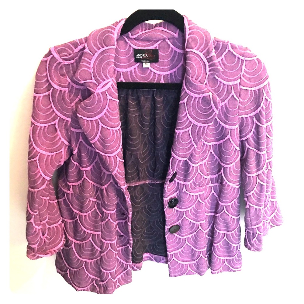Andria Lieu Purple Jacket